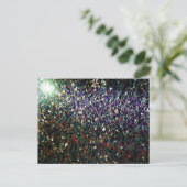 Glitzer Comet & Stars Postkarte (Stehend Vorderseite)