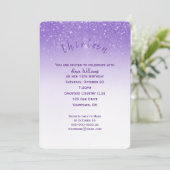 Glitzer Confetti 13. Geburtstagsparty Einladung (Stehend Vorderseite)