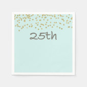 Glitzer Confetti 25. Serviette (Vorderseite)