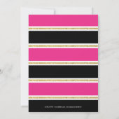 Glitzer Confetti 30. Geburtstag Einladung (Rückseite)