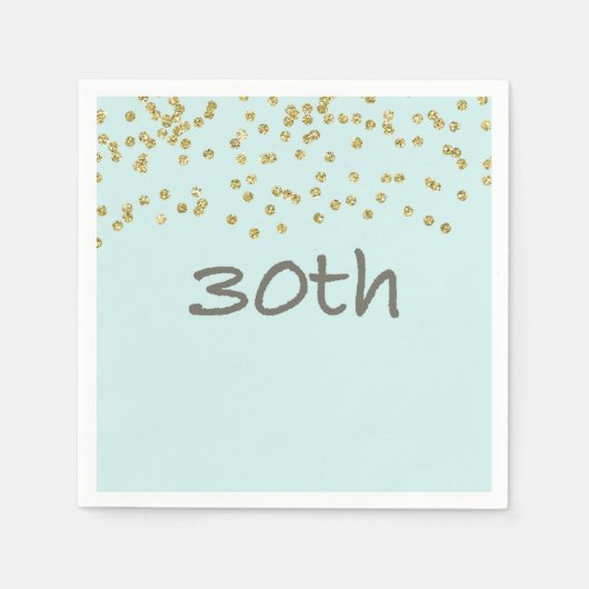 Glitzer Confetti 30. Serviette (Vorderseite)