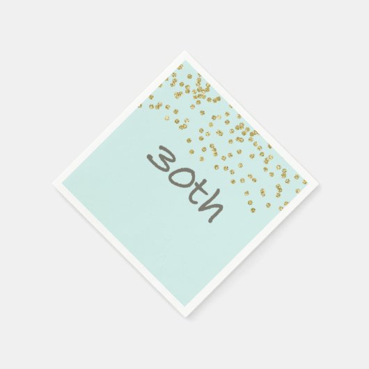 Glitzer Confetti 30. Serviette (Ecke)