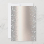 Glitzer Confetti Balloons Champagne 30. Geburtstag Einladung (Rückseite)