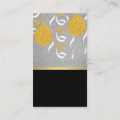 Glitzer | Confetti Balloons Eventplaner Visitenkarte (Rückseite)