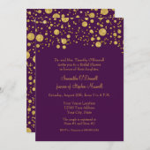 Glitzer Confetti Dots Brautparty Einladung (Vorne/Hinten)
