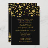 Glitzer Confetti Dots Brautparty Einladung (Vorne/Hinten)