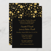 Glitzer Confetti Dots Brautparty Einladung (Vorne/Hinten)