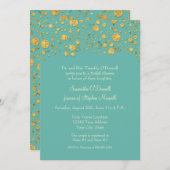 Glitzer Confetti Dots Brautparty Einladung (Vorne/Hinten)