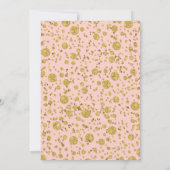 Glitzer Confetti Dots Elegantes Hochzeitsslima Einladung (Rückseite)