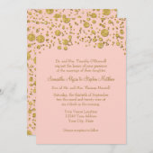 Glitzer Confetti Dots Elegantes Hochzeitsslima Einladung (Vorne/Hinten)