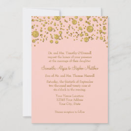Glitzer Confetti Dots Elegantes Hochzeitsslima Einladung