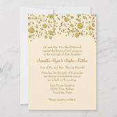Glitzer Confetti Dots Elegantes Hochzeitsslima Einladung (Vorderseite)