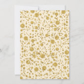 Glitzer Confetti Dots Elegantes Hochzeitsslima Einladung (Rückseite)