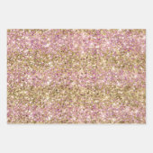 Glitzer Confetti Geschenkpapier Set (Vorderseite)