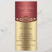 Glitzer Confetti Imitate Foil Wedding Programm (Vorderseite)