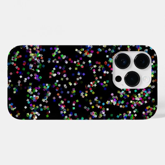 Glitzer Confetti Phone Case (Rückseite (Horizontal))