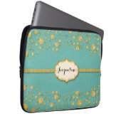 Glitzer Confetti Polka Dots Sparkle Laptopschutzhülle (Vorne Rechts)