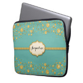 Glitzer Confetti Polka Dots Sparkle Laptopschutzhülle (Vorderseite Links)