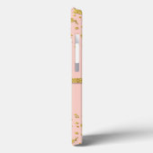 Glitzer Confetti Polka Dots Sparkle Pink Case-Mate iPhone Hülle (Rückseite / Links)