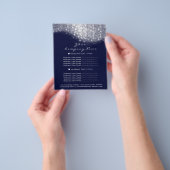 Glitzer Confetti Preise Silver Gray Whit Blue Navy Flyer (Gruppe)