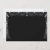 Glitzer Confetti Quinceanera Einladung (Rückseite)