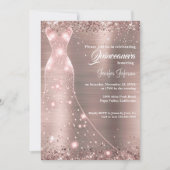 Glitzer Confetti Quinceanera Einladung (Vorderseite)