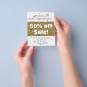Glitzer Confetti Salon/Werbung Flyer (Gruppe)