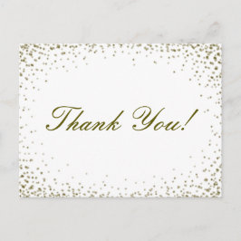 Glitzer Confetti Vielen Dank Postcard Postkarte