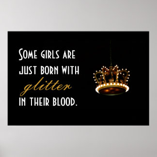 Glitzer Crown Poster