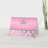 Glitzer Crown Tufit Diamond Geburtstagskarte Karte (Rückseite)