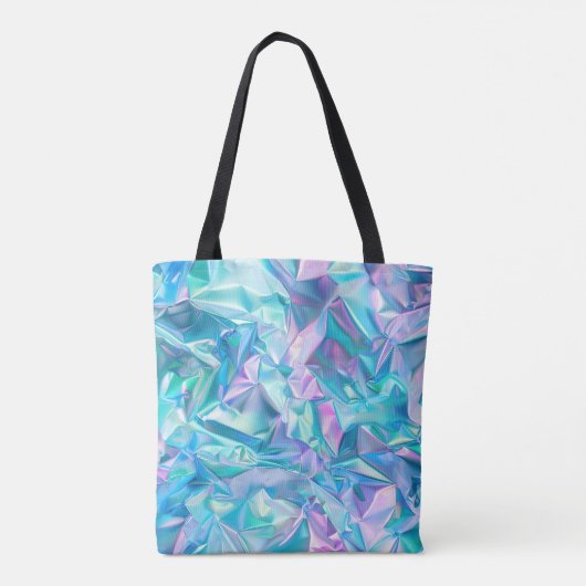 Glitzer Crumpled Tote Bag Tasche (Rückseite)
