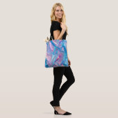 Glitzer Crumpled Tote Bag Tasche (Am Model)