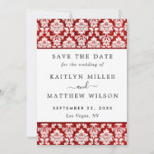 Glitzer Damask Las Vegas Foto Save the Date (Rückseite)