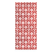 Glitzer Damask Las Vegas Wedding Menu Werbekarte (Hinten)