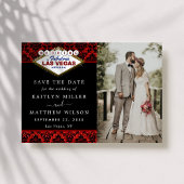 Glitzer Damask Las Vegas Wedding speichern das Dat Save The Date