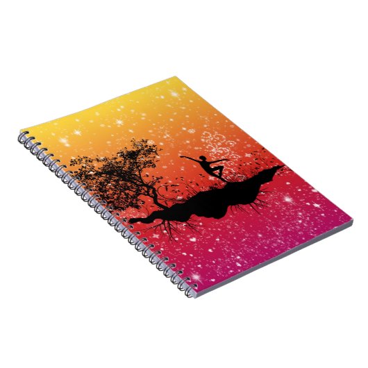 Glitzer-Dance-Notebook Notizblock (Rechte Seite)