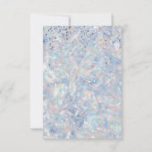 Glitzer danke Karte (Rückseite)