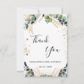 Glitzer Dankeskarte (Vorderseite)