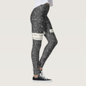 Glitzer_ Das Gesicht der Depression verändern Leggings (Rechts)