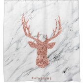 Glitzer Deer Duschvorhang (Vorderseite)