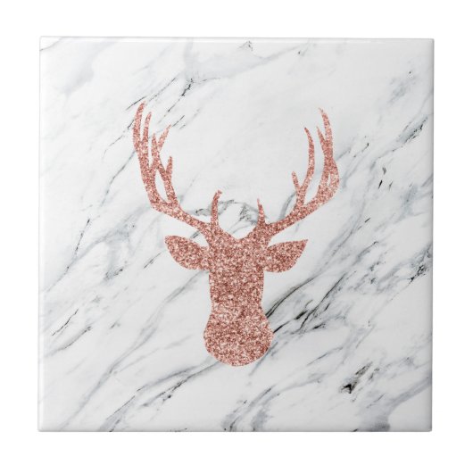 Glitzer Deer Fliese (Vorderseite)