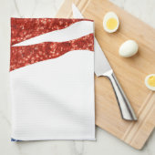 Glitzer-Demokrat-Esel Küchentuch (Viertel Falte)