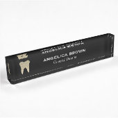 Glitzer Dental Namensplakette