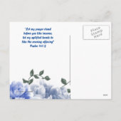 Glitzer der Gebet-Schrift Imitate heute Postkarte (Rückseite)