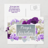 Glitzer der Gebet-Schrift Imitate heute Postkarte (Vorne/Hinten)