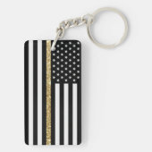 Glitzer der Thunfischgelben Linie Schlüsselanhänger (Rückseite)