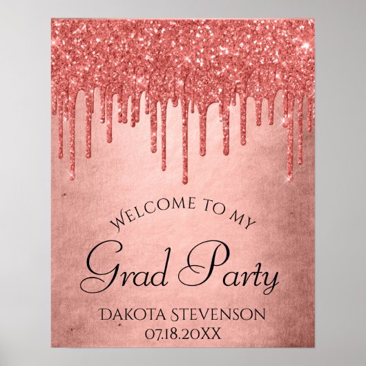 Glitzer der Zapfwelle | Terra Cotta Abschluss Poster (Vorne)