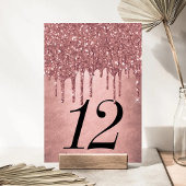 Glitzer der Zapfwelle | Terra Cotta Coral Orange Tischnummer