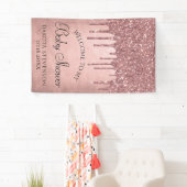 Glitzer der Zapfwelle | Terra Cotta Coral Shower Banner (Insitu)