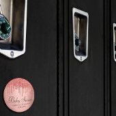 Glitzer der Zapfwelle | Terra Cotta Coral Shower Magnet